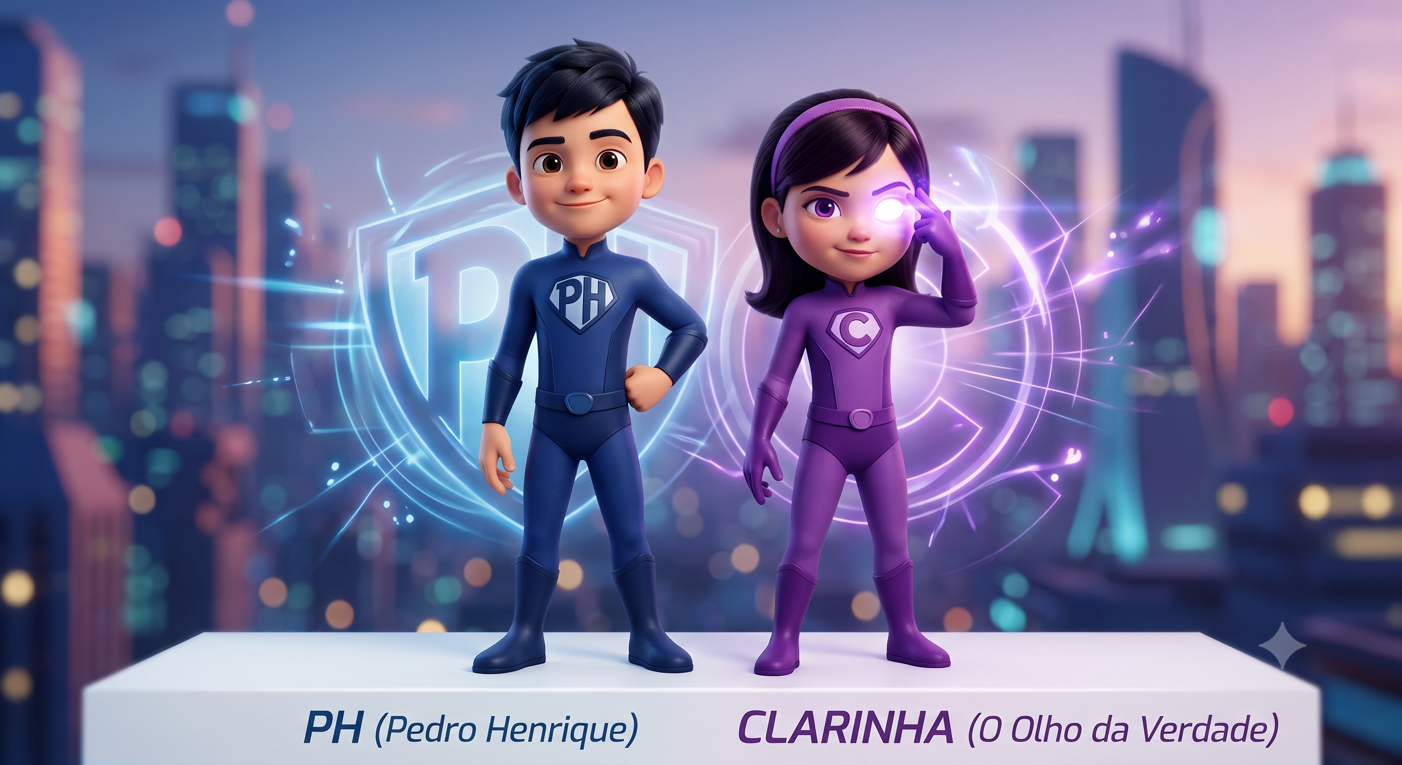 PH and Clarinha — the Guardians of Truth. Her eye became the power.