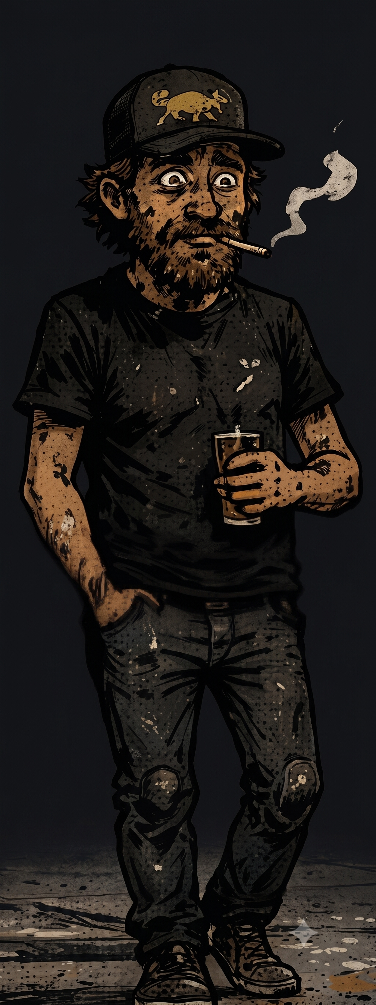 Connor — drawn into his own brand’s world.