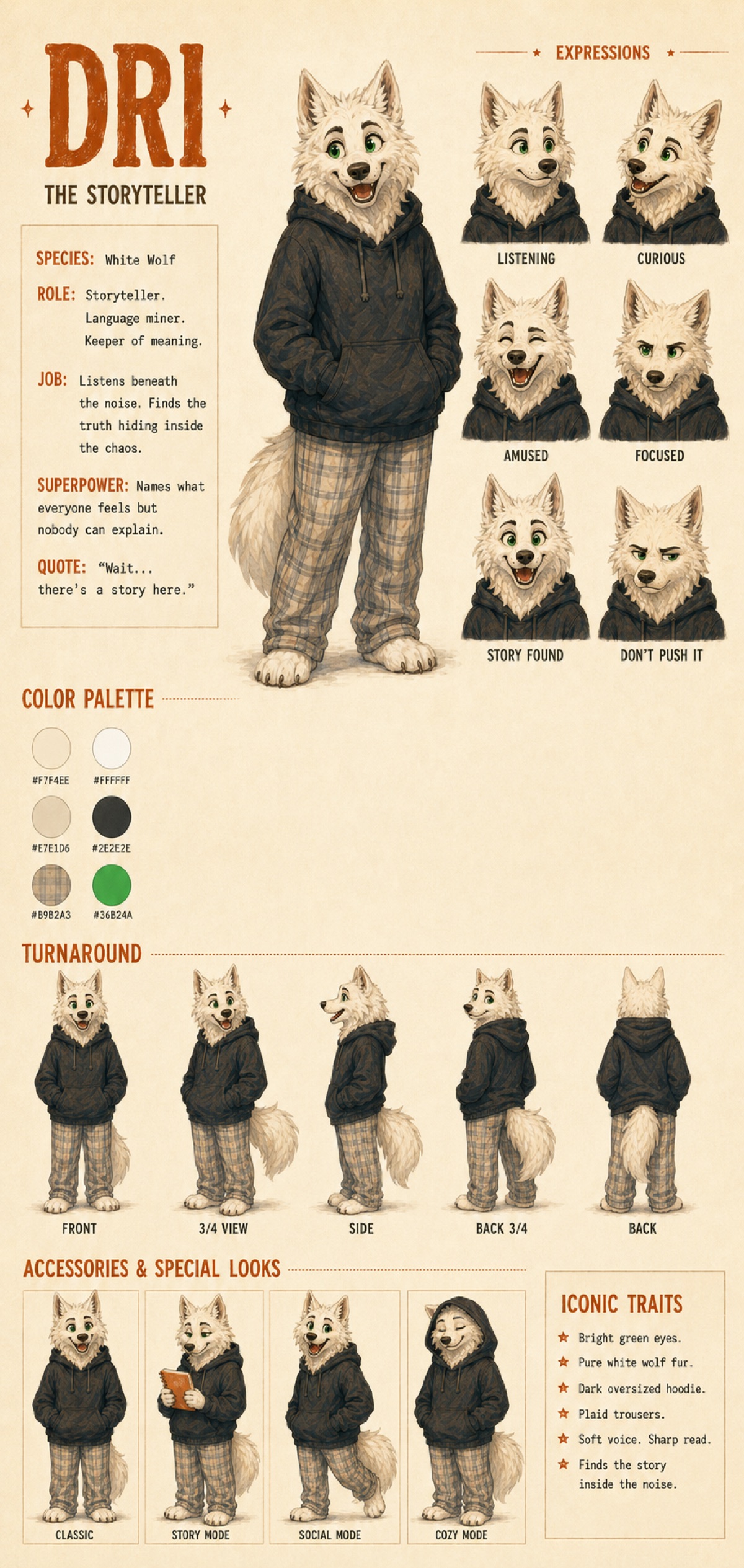 Adri: a loba, storyteller e guardiã do significado.